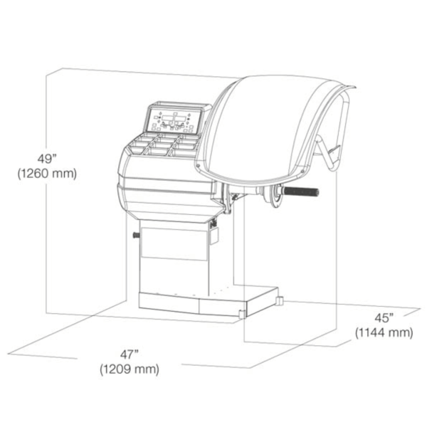 CEMB ER71 Laser Digital Wheel Balancer - Image 2