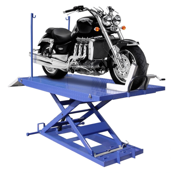 Tuxedo M-1500C-HR 1,500 lb High Rise Motorcycle Lift Bench - Vise, Sides, Balance Bar, Pump - Image 2