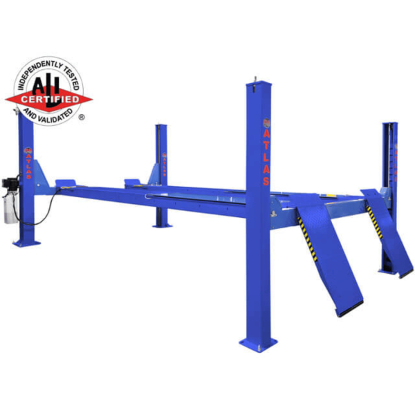 Atlas Platinum PVL14OF-EXT Open Front Alignment Lift + RJ7000 ALI Certified Rolling Jack Combo - Image 2