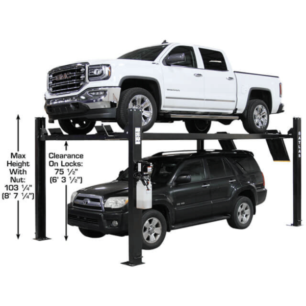Atlas ALI Certified APEX9 4-Post Lift + RJ6 Rolling Bridge Jacks Combo - Image 2