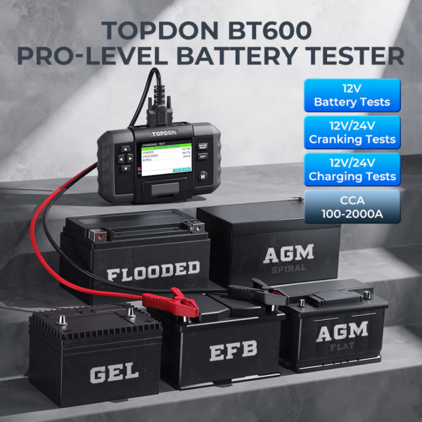 Topdon USA BT600 Battery Tester - Image 2