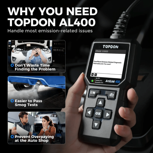 Topdon USA ArtiLink400 OBDII Professional Car Scan Tool - Image 2