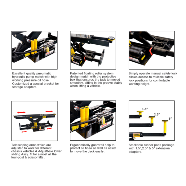 Amgo RJ-10A 10,000 lb Rolling Jack - Image 2