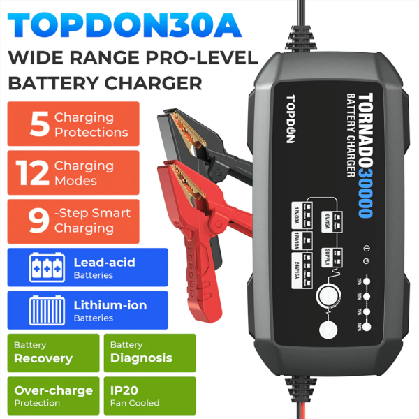 Topdon USA Tornado30000 Smart Battery Charger - Image 2