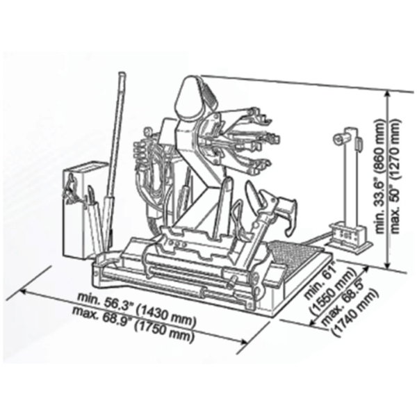 CEMB SM56T Truck, Bus Agriculture & Earth Moving Vehicles Tire Changer - Image 2