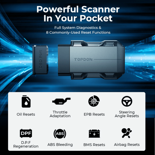 Topdon USA TopScan Pocket-Sized Diagnostic Tool - Image 2