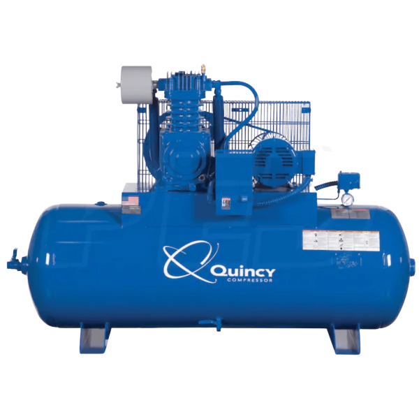 Quincy 3103D12HCA23M QP MAX 10-HP 120-Gallon Pressure Lubricated Two-Stage Air Compressor (230V 3-Phase)