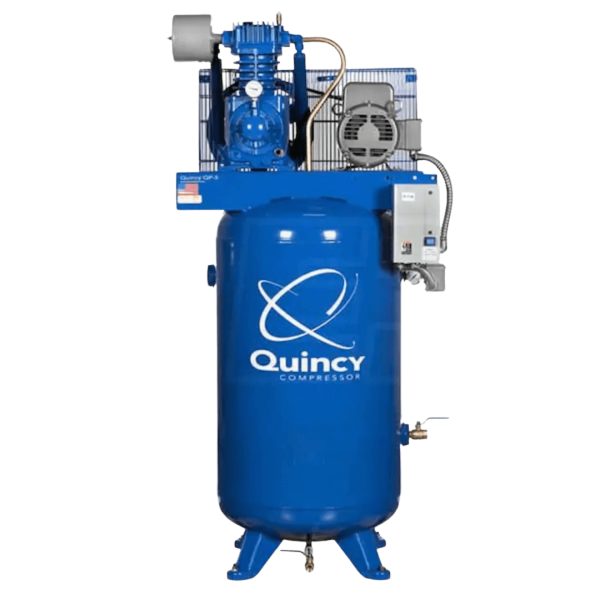 Quincy 353DS80VCA20 QP Pro 5-HP 80-Gallon Pressure Lubricated Two-Stage Air Compressor (208V 3-Phase)