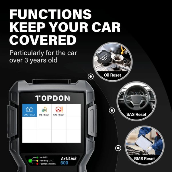 Topdon USA ArtiLink600 Automotive Computer Scan Tool - Image 3