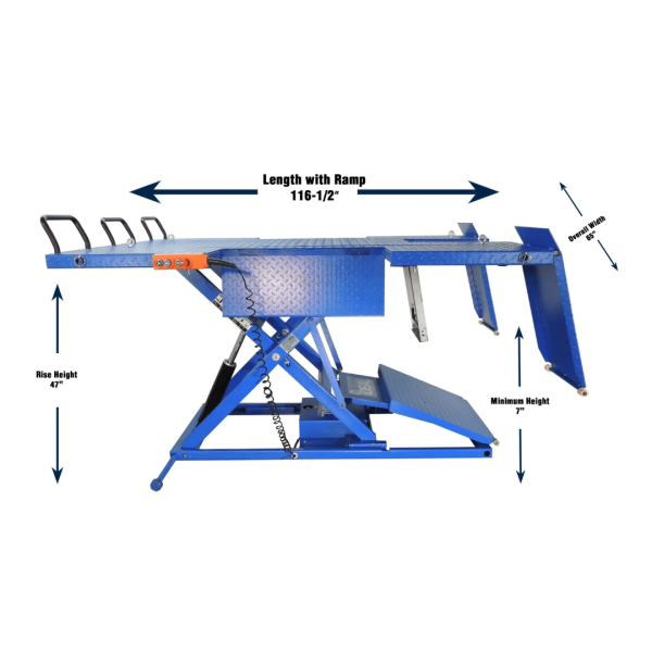 iDEAL A-2200IEH-XR Electric / Hydraulic ATV Lift Bench - Image 3