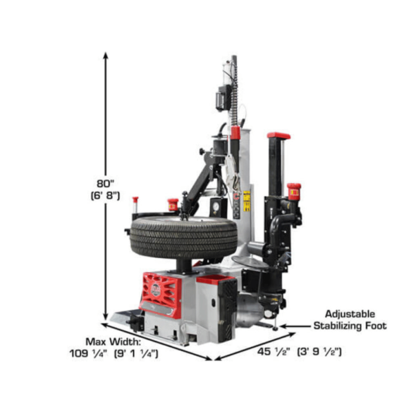 Atlas Platinum PTC500 Tire Changer + PWB90XL Wheel Balancer Combo Package - Image 4