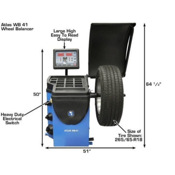 Altas WB41 Computerized Wheel Balancer - Image 3
