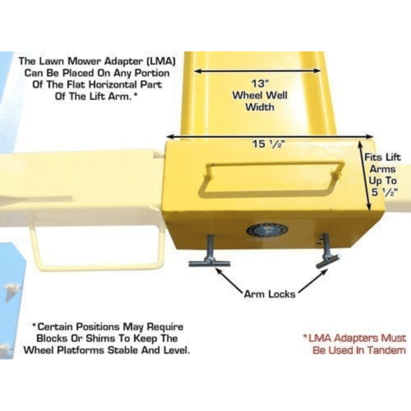 Atlas BP8000 2-Post Lift + Lawn Mower Adapter Combo - Image 27