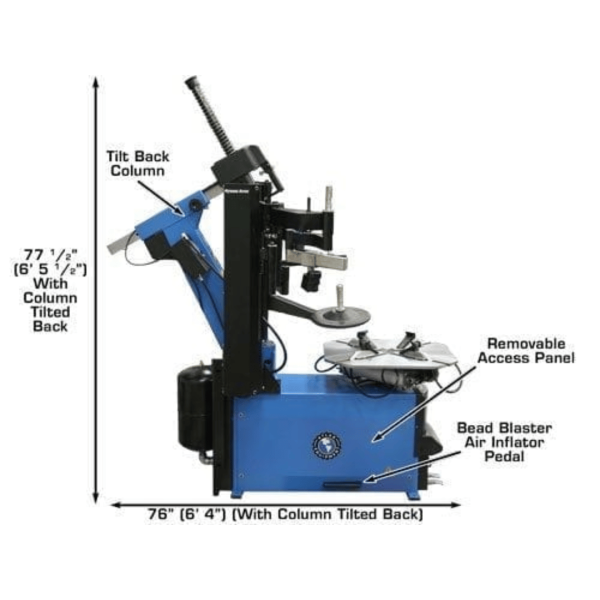 Atlas TC755 Tire Changer with Dual Arms - Image 3