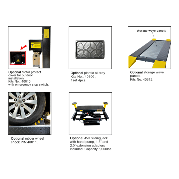 Amgo 409-DP 9,000 Lb Double Parking 4 Post Lift - Image 4