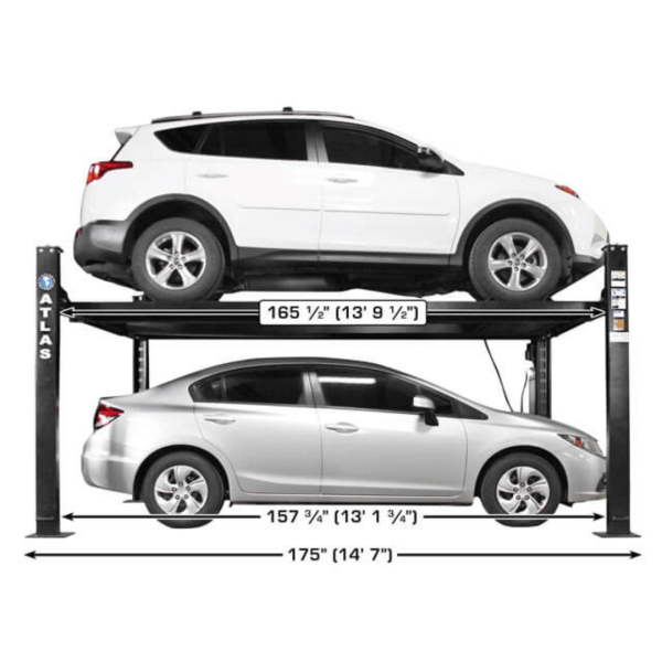 Atlas APEX8 ALI Certified Hobbyist 8,000 lb. Capacity 4-Post Lift - Image 3