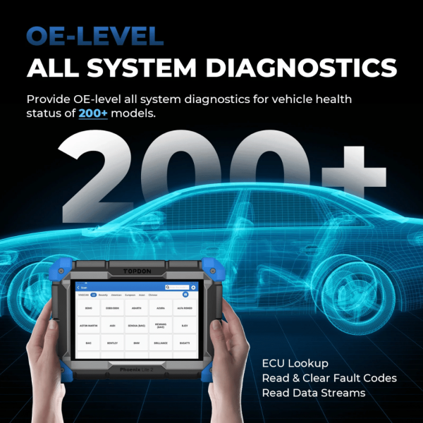 Topdon USA Phoenix Lite 2 Pro-Level Diagnostic Scanner - Image 3