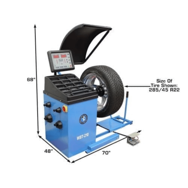 Altas WBT-210 Heavy Duty Truck Wheel Balancer - Image 3