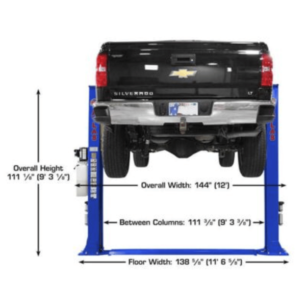 Atlas Platinum PVL9BP 9000 lb Certified Baseplate Lift - Image 2