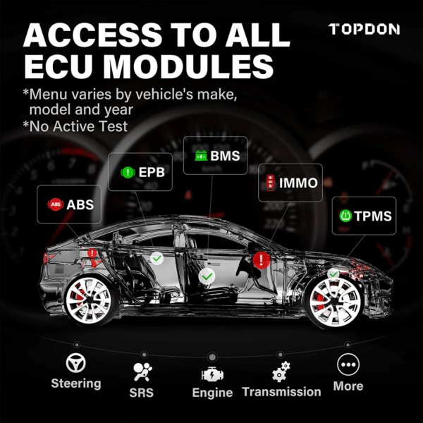 Topdon USA ArtiDiag800 BT Android Based Mid-Level Diagnostic Tool - Image 3