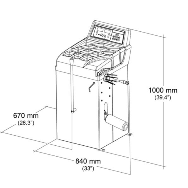 CEMB K22 Motorcycle Wheel Balancer - Image 3