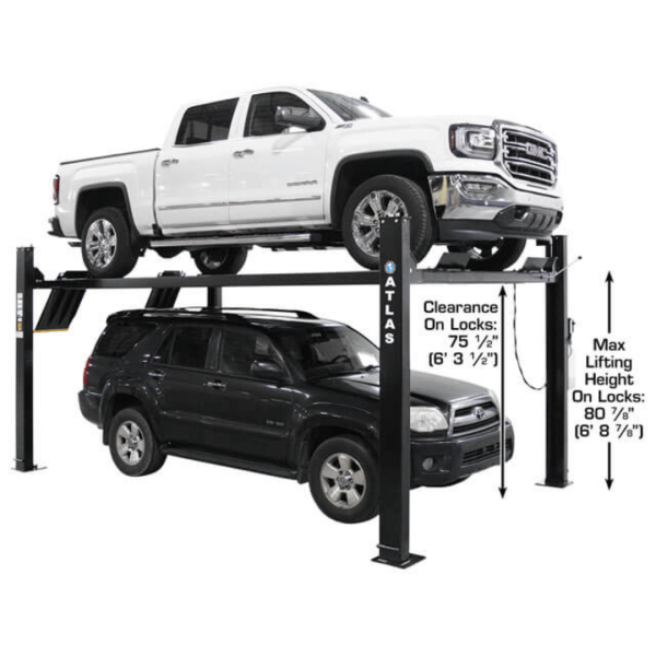 Atlas ALI Certified APEX9 4-Post Lift + RJ6 Rolling Bridge Jacks Combo - Image 3