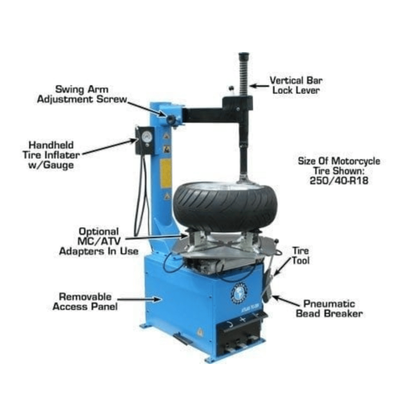 Atlas TC289 Tire Changer + WB11 Wheel Balancer Combo Package - Image 3