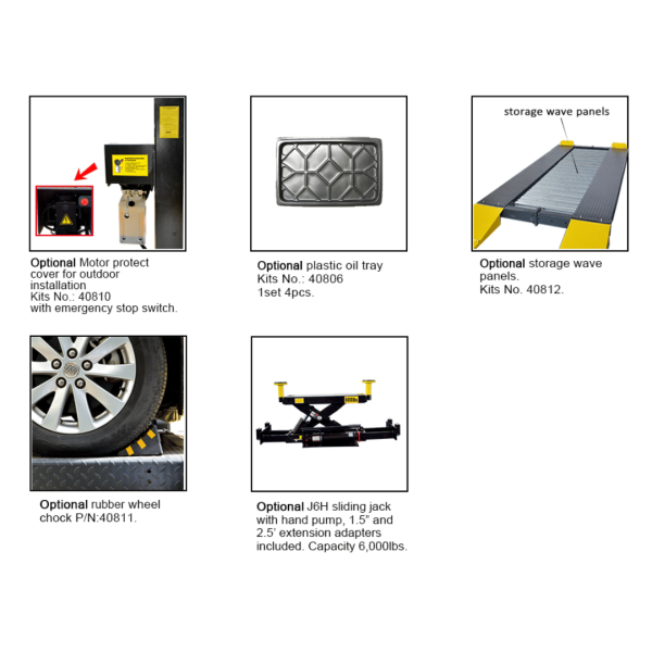 Amgo 409-DPX 9,000 lb Double Parking 4 Post Lift - Image 3