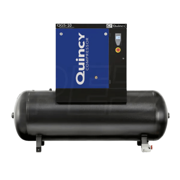 Quincy 4152021972 QGS 10-HP 120-Gallon Rotary Screw Air Compressor (208-230/460V 3-Phase)