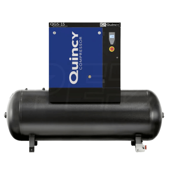 Quincy 4152021976 QGS 15-HP 120-Gallon Rotary Screw Air Compressor (208-230/460V 3-Phase)