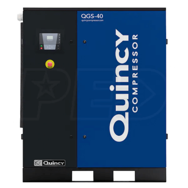 Quincy 4152028076 QGS 40-HP Tankless Rotary Screw Air Compressor (230/460V 3-Phase)