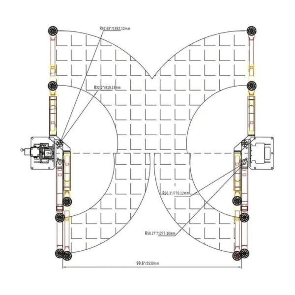 Katool KT-AS110D 11,000 lbs Asymmetrical 2 Post Lift - Image 5