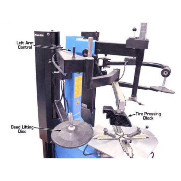 Atlas TC229 Rim-Clamp Tire Changer with Dual Arms - Image 4
