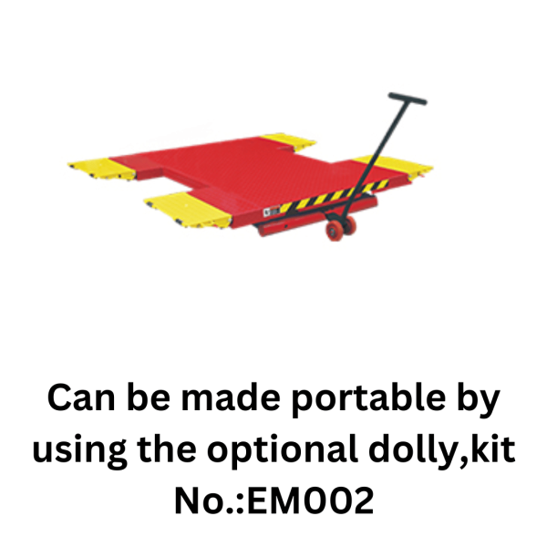 Amgo EM06 6,000 lb Portable Mid-Rise Scissor Lift - Image 5