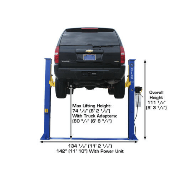 Atlas 9KBPX 9,000 lb Baseplate 2-Post  Lift - Image 4