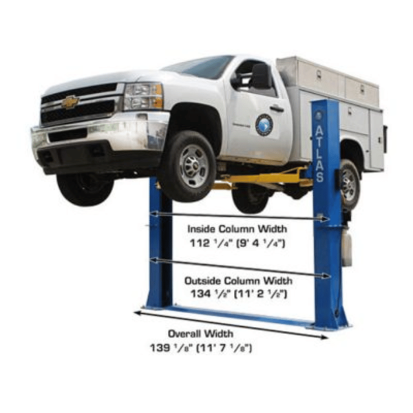 Atlas BP10000X Commercial Grade Baseplate 10,000 lb. Capacity 2-Post Lift - Image 4