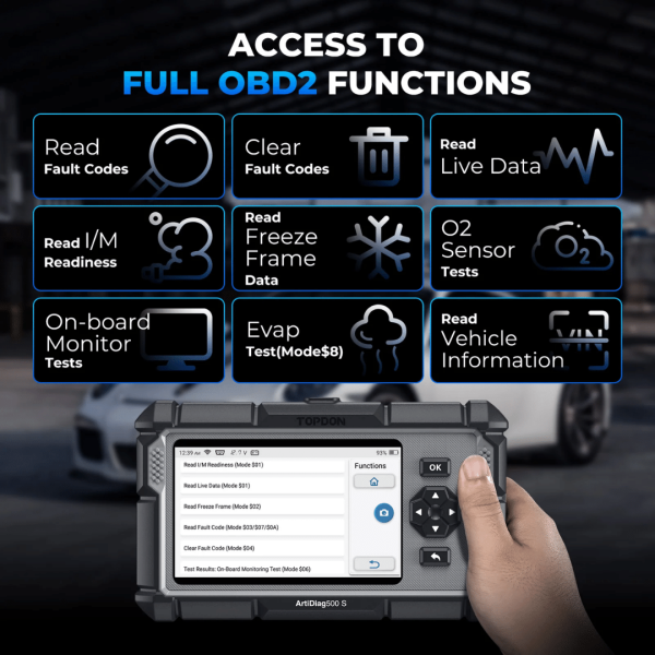 Topdon USA ArtiDiag500 S Mid-Level Diagnostic Scanner - Image 4