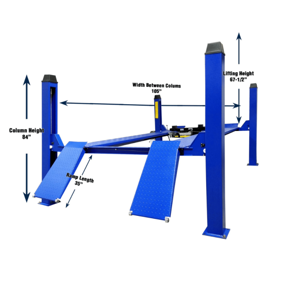 Tuxedo FP12K-K 12,000 lb 4 Post Lift - Cable Driven - Image 4