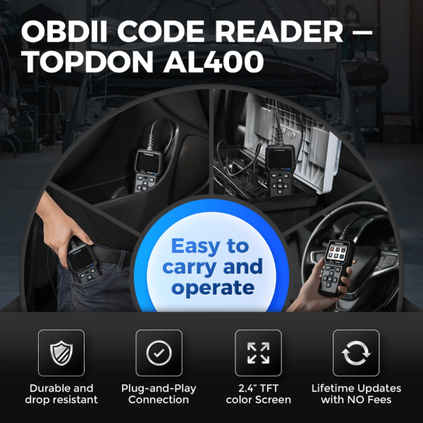 Topdon USA ArtiLink400 OBDII Professional Car Scan Tool - Image 4