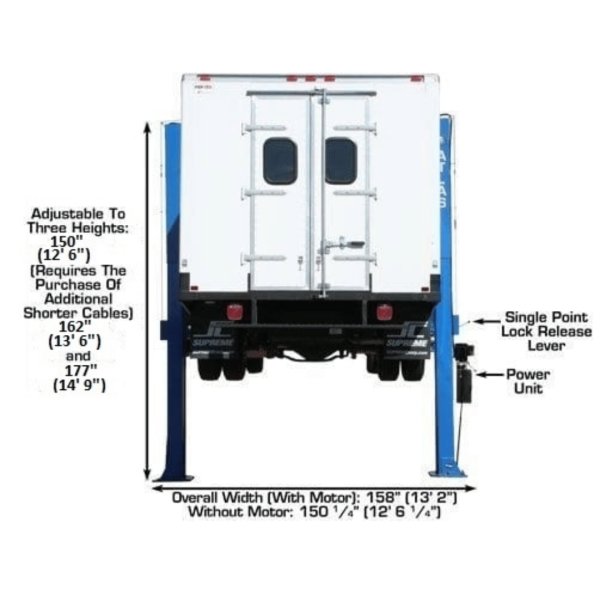 Atlas PV15PX 15,000 lb Overhead 2-Post Lift - Image 4