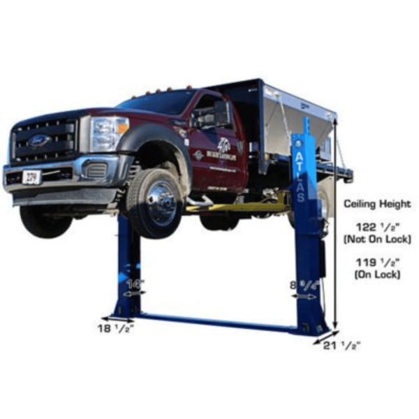 Atlas BP12000X Commercial Grade Baseplate 12,000 lb. Capacity 2-Post Lift - Image 3
