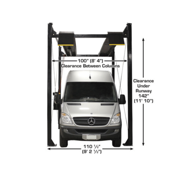 Atlas Garage PRO7000ST Super Tall 7,000 lb. Capacity 4-Post Lift - Image 4