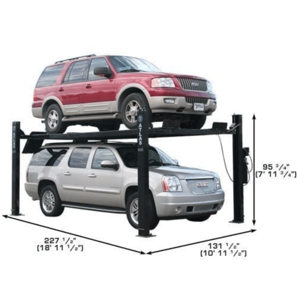 Atlas Garage PRO9000 4 Post Lift + RJ6 Rolling Jacks Combo - Image 2
