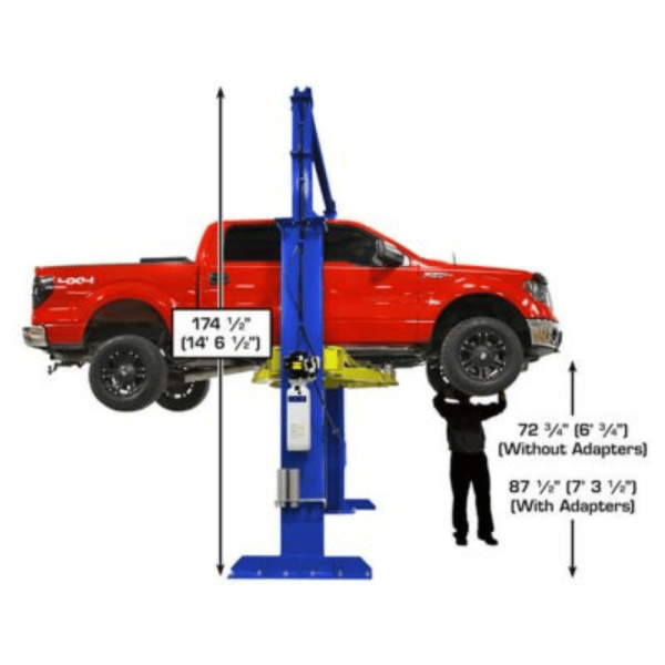 Atlas Platinum PVL15 ALI Certified Commercial Overhead 15,000 lb. Capacity 2-Post Lift - Image 4