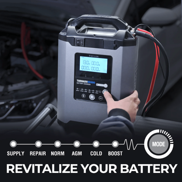 Topdon USA Tornado90000 Professional-Grade Smart Battery Charger - Image 4
