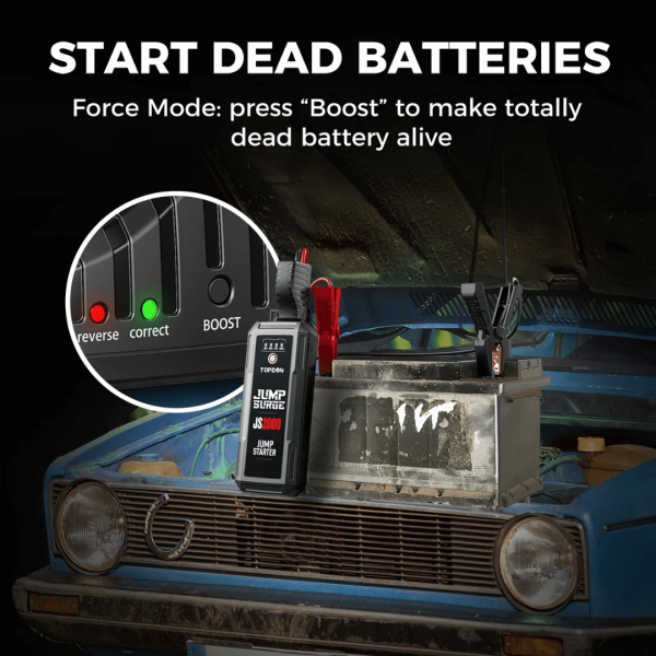 Topdon USA JumpSurge2000 12V Jump Starter & Power Bank - Image 5