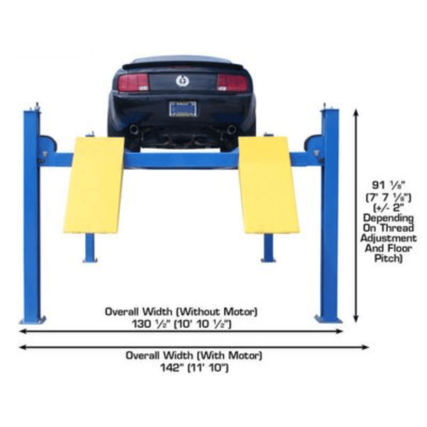 Atlas ATTD-414 14000 lb Commercial 4-Post Lift - Image 3