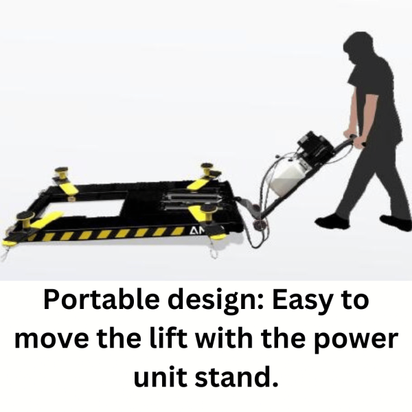 Amgo MR06 6,000 lb Mid-Rise Portable Scissor Lift - Image 5