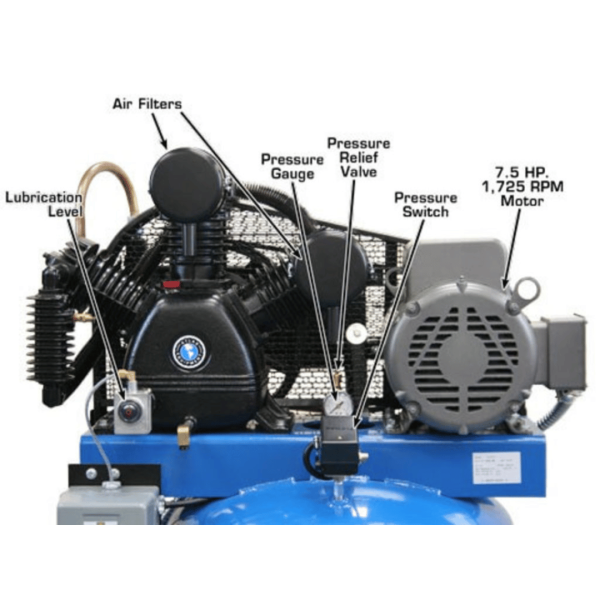 Atlas Air Force AF9PLUS-17 7.5HP Commercial Compressor with Plus Package - Image 5