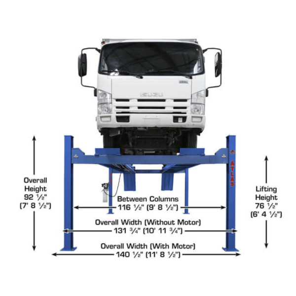Atlas Platinum PVL14 14000 lb Certified 4-Post Lift - Image 4